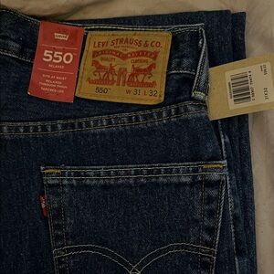 Levi's 550 Relaxed Fit Blue Denim Jeans